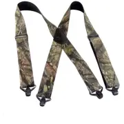 Holdup 2" Wide Outdoorsman Series Break-Up Pattern Suspenders for Men with Co...