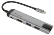 VERBATIM - USB-C Multiport Hub with 4K HDMI & LAN