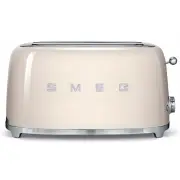 Smeg 50's Retro Style Aesthetic 4 Slice ToasterCream. TSF02CRAU