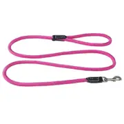Rogz Classic Rope Genuine Leather Cuffs Dog Lead Pink Medium