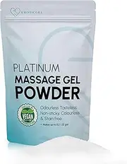 Japanese Nuru Massage Gel Powder 50g - Platinum Edition | Resealable Sachet | Made in Japan | Slippery, Odorless, Tasteless, and Stain-Free | Paraben & Glycerin Free | Makes Up to 1.32 Gallons of Gel