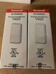 2 HONEYWELL SECURITY 5816WMWH WIRELESS DOOR WINDOW ADEMCO VISTA ALARM SENSOR