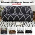 High Elasticity Printed Full Coverage Sofa Cover Anti Cat Scratch Pet Anti Dirt