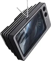 SECFOU Retro Tv Phone Screen Magnifier Portable Amplifier for Movies Videos and Gaming Unique Vintage Design for Comfortable Viewing Experience