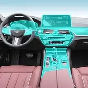 Kaecad Car Interior Film Dashboard Piano Board Shift Center Console Anti-Scratch Transparent TPU Protection Film,for BMW G30 G31 Series 5 2021-2023 (GPS Navigation)