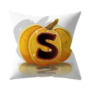 3 Pcs Halloween Series Letter Printing Throw Pillow Cover for Home Living Room Sofa Decor S_45*45cm