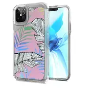 Durable Electroplated Design Hybrid Case for iPhone 12 Pro Max 6.7" LEAF