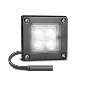 LED Autolamps Recessed Square Flood Light Black Mount Work Lamp with Plug Bulk