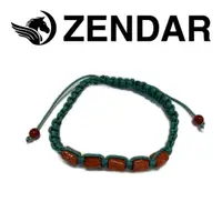 在飛比找momo購物網優惠-【ZENDAR】頂級天然紅珊瑚鼓形編織手鍊 79084-B(