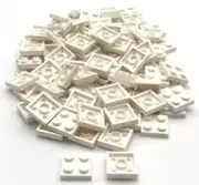 Lego 100 New White Plates 2 x 2 Stud Pieces