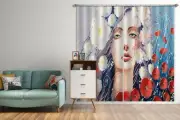 3D Beautiful Petals Princess NAO025 Photo Curtain Printing Fabric Window Fay