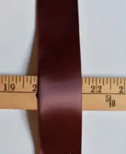 OFFRAY BROWN SATIN RIBBON SINGLE FACE 3.8 YARDS X 1 1/2 INCHES WIDE