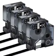 45021 S0720610 D1 Label Tape Compatible Dymo LabelManager 210D 260P 360D 4Packs