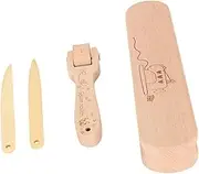 Tailor Clapper Set, Beech Wood and Bamboo Wood, Seam Roller, Wooden Clapper Tool for Sewing, Quilting, Pressing Seams, for Tailors, Quilters, Crafters, Household Use