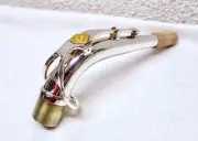 YAMAHA CUSTOM C1 SILVER-PLATED ALTO SAXOPHONE NECK