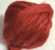 Rust Red - Finest Romney & Merino Wool Roving (.5 Oz)