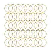 40Pcs Macrame Hoops Ring, BetterJonny 2 Inch Metal Craft Rings Hoops Gold Dre...