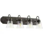 Quorum International 5094-4-286 Fort Worth Bathroom Vanity Light Oiled Bronze