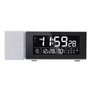 Night Light Digital Alarm Clock Color LED Changing FM Radio Temperature7758