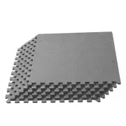 3/8 Inch Thick Interlocking Foam Carpet Tiles Durable Carpet Squares Anti Fat...