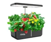 Tiltop Hydroponics Growing System 12 Pods Indoor Herb Garden 36W Led Grow Light