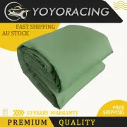 600x600cm Heavy Duty Canvas Tarp Tarpaulin Outdoor UV Tear Protection Waterproof