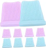 Generic 10pcs Wave Shovel Leather Silicone Cover Facial Cleaning Spatula Cover Blackhead Extraction Tool Blackhead Extractor Sleeve Skin Spatula Cover Pore Cleaner Scraper