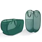 Collapsible Laundry Basket 2 pack, Mesh Pop Up Laundry Hampers with Handles, ...