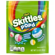 Skittles Skittles POP’d Sour Freeze-Dried Candy Bag 5.5 oz.