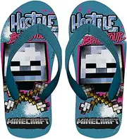 [Minecraft] Children's Flip Flops, Classic and Lightweight, Gift Sandals for Boys, Sizes EU 27 to 34