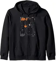 [STAR WARS] The Force Awakens BB-8 Astro Droid Schematic Zip Hoodie