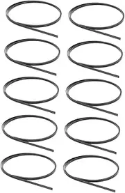 Kisangel 10pcs Guitar Binding Material Guitar Body Decor Guitar Decoration Guitar Edge Protector Classical Guitar Edge Binding Strips Guitar Binding Trips Guitar Edge Trim Abs Black