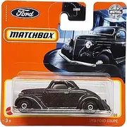 Matchbox - 1936 Ford Coupe - MB 48/100 - HFR32 - Short Card - Black Metallic - Superfast Lesney - Mattel 2022-1:64