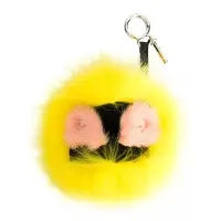 在飛比找蝦皮商城優惠-Fendi 7AR390 黃色及粉色Bag Bugs小怪獸吊