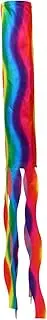 FONDOTIN Decorative Windsock Flag Rainbow Windsocks for Garden School Restaurant Wind Direction Indicator Festive Dec