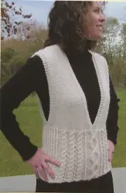 Dovetail Designs Knitting Pattern K2.17 Aran Vest to Knit 36"-52"