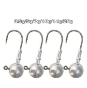 20pcs/pack Fishing Round Jig Heads Striper Bass Swimbait Lure Ultra Point Hook