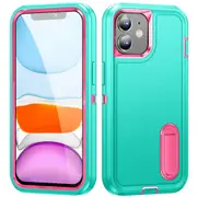 MCC Shockproof iPhone 11 Case Cover Heavy Duty with Stand Apple iPhone11 [Light Blue+Magenta]