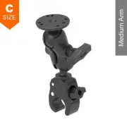 RAM Small Tough-Claw Round Base Mount Kit 1.5" Ball