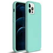 ZUSLAB iPhone 12 Pro Max Case Nano Silicone Shockproof Rubber Bumper Cover for Apple (2020) - Mint Green