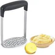 Stainl Steel Vegetable Masher, M l Potato Smasher, Perfect for Mashing Fruits, Beans, Avocados, Baby Food, Meat Puree