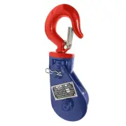 15 Ton Snatch Block with Hook and 8" Sheave Wheel Wrecker Towing Recovery Pulley