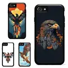 Anti scratch Cover For iPhone XS 11 12 13 14 15 16 Pro Max red tail hawk flying