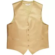 New polyester men's tuxedo vest waistcoat only solid wedding prom formal Beige