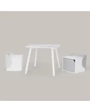 Fantasy Fields by Teamson Kids Biscay Bricks Table & Chairs Kids Furniture - Ages 3-7
