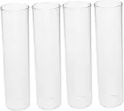 NOLITOY 4pcs Test Tube Vase Home Decor Vases Hydroponics Vase Test Tube Propagation Station Propagation Stand Vase Stand Test Tubes for Plants Hydroponic Vase Glass Transparent
