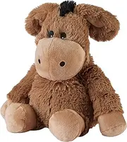 Warmies Plush Donkey Microwavable Wheat Bag, Heatable Cuddly Teddy Lightly Scented with French Lavender, Hot or Cold Wheat Bag for Relaxation and Warm Relief