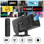 Native 1080P Projector 4K Home/Office Theater 12000LMS WiFi Bluetooth Android