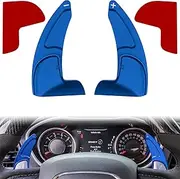 Steering Wheel Shift Paddle Extended Shifter Trim Cover for Dodge Challenger Charger Durango RT & Scat Pack 2015-2021, for Jeep Grand Cherokee 2014-2021 Interior Decoration Accessories (Blue 2PCS)
