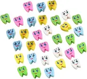 HONMEET 60pcs Adorable Tooth Erasers Mini Pencil Erasers for Boys and Girls Classroom Supplies Sturdy Safe for School
